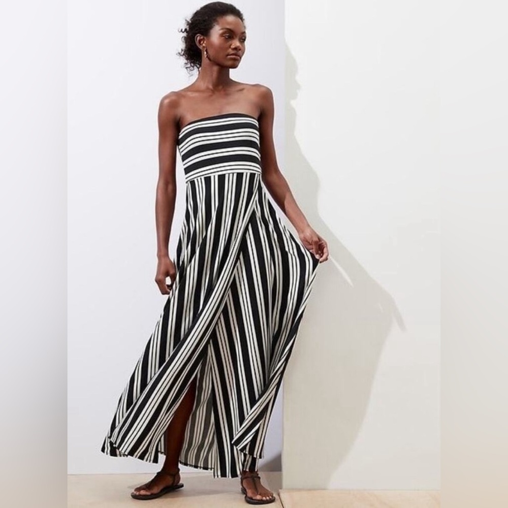 New L banana strapless dress.